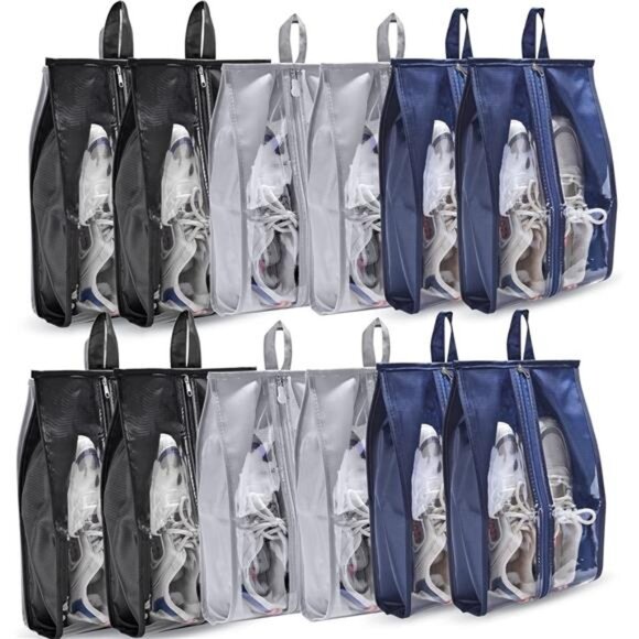 Shoe Bags for Travel, 12 Pack Large Shoe Bags for Men Women, Waterproof Storage